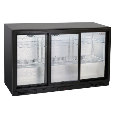 Refroidisseur de bouteilles ventilé, 3 portes vitrées coulissantes WR-TAS3-E3